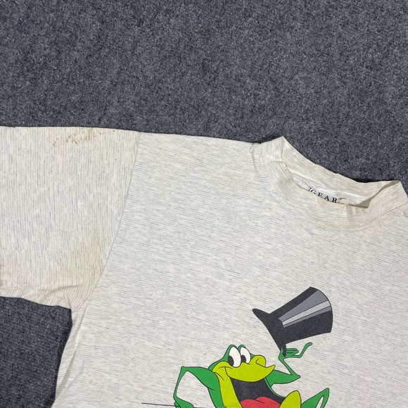 Vintage Warner Bros Michigan J Frog T-shirt Size Medium USA Single Stitch 0568 - Picture 7 of 10